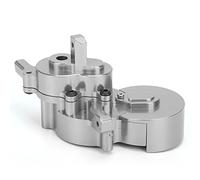 VGEBY Juego de Carcasa de Caja de Transmisión de Aleación de Aluminio, Cubierta de Caja de Cambios Mecanizada CNC con Color Anodizado Duro para Coche GEN8 1/10 RC (Silver)