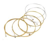 VGEBY Juego de cuerdas de guitarra de 6 piezas con sonido brillante y tensión moderada para los amantes de los instrumentos de cuerda. Acero inoxidable + Bobinado de aleación de cobre para artistas