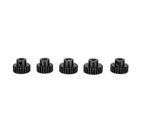 VGEBY Juego de Engranajes de Motor de Piñón RC, Acero Mecanizado CNC 32DP M0.8 Juego de Engranajes de Piñón Eje de 5 Mm 22T 23T 24T 25T 26T para 1/10 1/8 RC Car Racing Upgrade