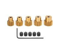 VGEBY Juego de Engranajes de piñón de Motor, 5 Piezas 1/10 RC Coche 32P Engranajes de piñón 12T 13T 14T 15T 16T 3.175mm Kit de Engranajes de piñón de Eje Model Car Accessories