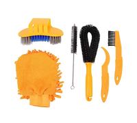 VGEBY Juego de Herramientas de Limpieza de Bicicletas, Kit de Cepillo de Esquina de Piñón de Cadena de Bicicleta de Nailon para Mantenimiento de Bicicletas de Montaña y Carretera