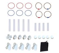 VGEBY Juego de Lanzamiento de Anillos, Juego Interactivo de Lanzamiento de LED Que Brilla en la Oscuridad con Luces Integradas para Acampar en la Playa en el Patio Trasero de la (5 Garras)