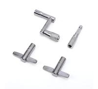 VGEBY Juego de Llaves de Tambor, Herramientas de Afinación de Metal Resistente, Ergonómico para Bateristas con Cerraduras en T Extraíbles y Llave para Tambores Acústicos y Electrónicos