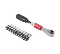 VGEBY Juego de Llaves de Tubo Con Trinquete, Herramienta de Reparación de Mantenimiento de Aleación de Aluminio de 1/4 pulg. Con Estructura Desmontable de 72 Dientes y Antideslizante,