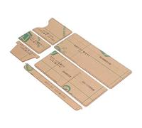 VGEBY Juego de Plantillas Acrílicas para Carteras de Bricolaje - 6 Plantillas Transparentes para Cortes Precisos - Ideal para Manualidades y Proyectos Hechos a Mano - Material Acrílico Duradero