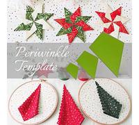 VGEBY Juego de Plantillas de Acolchado de 3 Piezas para Manualidades de Patchwork con Diseño de Bígaro, Incluye Tamaños de 5", 2,5" y 1,25" (Cielo azul)