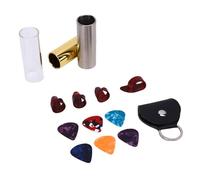 VGEBY Juego de Púas de Guitarra, Portaobjetos de Vidrio de 70 Mm para Instrumentos de Cuerda para bajo, Banjo, Ukelele, Casi Cualquier Instrumento de Cuerda