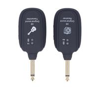 VGEBY Juego de Receptor y Transmisor de Guitarra Inalámbrico, Transmisión de Alta Frecuencia UHF con Operación de 1 Botón para Guitarra Eléctrica, bajo, Violín, Cítara