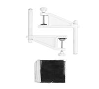 VGEBY Juego de Red y Poste de Tenis de Mesa, Plástico Duradero, Respetuoso con el Medio Ambiente, Portátil Ajustable con Abrazadera de Tornillo, para Entrenamiento de Tenis de Mesa en