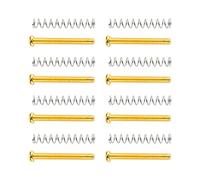 VGEBY Juego de resortes de tornillo de doble bobina resistente para guitarra. Larga durabilidad. Fácil instalación para múltiples modelos de guitarra (GOLD)