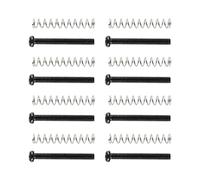 VGEBY Juego de resortes de tornillo de doble bobina resistente para guitarra. Larga durabilidad. Fácil instalación para múltiples modelos de guitarra (NEGRO)