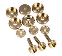 VGEBY Juego de Tapas de Válvula de Trompeta de Diseño Exquisito, 12 Uds., Cubiertas Superiores e Inferiores de Metal, Botones de Bielas para Amantes de la Música