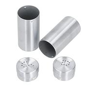 VGEBY Juego de Tarros de Especias de Acero Inoxidable, 2 uds., Botella de Condimento Duradera para Almacenamiento de Cocina, 1,5x1,5x3,4 Pulgadas (Color original de acero inoxidable (SP dos))