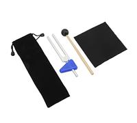 VGEBY Juego de tenedores de afinación de vibración para yoga, meditación de 528 Hz, alivio del estrés, ligero, portátil, para yoga, acero inoxidable, madera (528C)