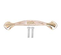 VGEBY Juego de Tiradores de Puerta de Metal Retro para Gabinete de Cajones de Oficina, Universal, 96 Mm, Aleación de Zinc Elegante, Color Blanco ámbar, Paquete de 10