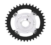 VGEBY Kit de conversión anillo cadena 38T 104 BCD, corona para bicicleta eléctrica y adaptador biela de montaje directo de aleación de aluminio para motor Tongsheng Mid Drive(negro)