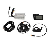 VGEBY Kit de Conversión para Bicicleta Eléctrica, Controlador sin Escobillas de 17 A y 3 Modos con Panel S866 y Acelerador de Pulgar, para Motores de 24 V, 36 V, 48, 250 W 350 W.