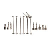 VGEBY Kit de Eje de Transmisión RC CVD, Pieza de Actualización de Metal con Hueso de Perro de Copa Articulada para WLtoys 144001 RC Car