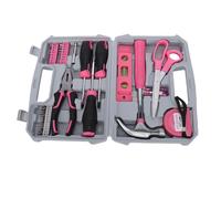 VGEBY Kit de Herramientas de 40 Piezas, Acero CRV, Caja de Herramientas Portátil Compacta con de Broca de Doble Propósito, Ideal para Reparaciones del Hogar y Trabajos Manuales de Mujeres