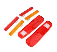 VGEBY Kit de Lente de Luz Trasera para F-100 250 350 1973-1979 | Juego completo de 6 piezas, lentes rojos y naranjas, construcción de ABS, ajuste delantero y trasero, área de luz de marcha
