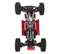VGEBY Kit de Marco de Chasis RC, Actualización de Latón con Ajuste de Precisión para Ascent 18, Diseño Modular para Carreras Todoterreno y Arrastre de Rocas (Negro Rojo)