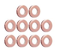 VGEBY Kit de Ojales de Cuero de 15,7 Mm Ojales de Metal de Aleación 10 Piezas Juego de Redondos de Doble Cara para Cinturones Cordones Bolsas Zapatos Ropa Artesanía en Cuero Principiantes (Oro rosa)