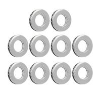 VGEBY Kit de Ojales de Cuero de 15,7 Mm Ojales de Metal de Aleación 10 Piezas Juego de Redondos de Doble Cara para Cinturones Cordones Bolsas Zapatos Ropa Artesanía en Cuero Principiantes (SILVER)