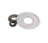 VGEBY Kit de Piñón 32T, Piñón de Bicicleta para Cadena 410 Acero 32 Dientes Piñón Adaptador de Volante Kit de Conector