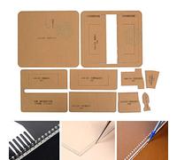 VGEBY Kit de Plantilla para Hacer Carteras de Cuero, Herramienta de Corte Precisa para Manualidades, Resistente a la Intemperie para Entusiastas de la Artesanía en Cuero, Plantilla Acrílica