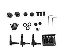 VGEBY Kit de Puente de Guitarra de 3 Cuerdas, Accesorios de Metal con Perillas de Control, Clavijas de Afinación, Llaves, Tornillos, para Reemplazo de Reparación de Guitarra