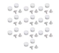 VGEBY Kit de Reparación de Ganchos para Botas de Latón con Remaches de Hebilla para Cordones de Zapatos, 20 Juegos con Tornillos, Hebillas de 9 X 5 Mm para Senderismo, Escalada, Botas de Cuero,