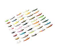 VGEBY Kit de Señuelos de Pesca de 43 Uds, Cebo Artificial Minnow con Ojos 3D Realistas y Colores Brillantes para Pesca en Agua Dulce y Salada