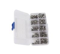 VGEBY Kit de Tornillos M3, Tornillos de Cabeza Plana Cruzada de Acero Inoxidable 304, Surtido de 340 Piezas para Aplicaciones Eléctricas y Electrónicas
