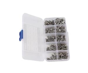 VGEBY Kit de Tornillos M3, Tornillos de Cabeza Plana Cruzada de Acero Inoxidable 304, Surtido de 340 Piezas para Aplicaciones Eléctricas y Electrónicas