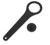 VGEBY Llave de Pedal de Bicicleta, Llave de Cigüeñal de Bicicleta Profesional para Herramienta de Pedalier BB Llave de Bicicleta (Negro)