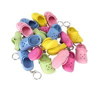 VGEBY Llave de Zapato Flexible, Flujos de Zapatos Pequeños Reutilizables para Acampar, 20 por Ciento Mini Chave para Decoración de Paredes, Melocotón, Proceso de Silicona Amarillo