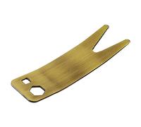 VGEBY Llave Inglesa Multiherramienta para bajo de Guitarra, Herramienta de Mantenimiento Multifuncional de Bronce para Interruptores de Perilla, con Tamaño de 10 Cm para Ajuste de bajo (Bronce)