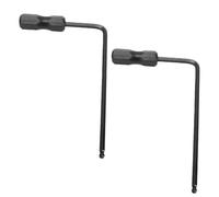 VGEBY Llave para Varilla de de Guitarra, Juego de Llaves Hexagonales de Acero de Aleación de 4 Mm, Herramienta de Ajuste de Cuello Extendido de 2 Piezas para bajo Eléctrico Acústico, Fácil