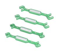 VGEBY Llave Tensora RC de 4 Piezas, Herramienta de Reparación de Automóviles RC de Aleación de Aluminio con Tamaños de 3,0 3,2,5,7 4,0 5,0, 6,0 Mm para Mantenimiento de Modelos (Green)