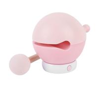 VGEBY Luz Nocturna de de Madera, Lámpara de Noche de Silicona Recargable, 3 Niveles de Brillo, Madera de Haya, PVC ABS con Pegatina de Martillo para Dormitorio de Niños y Guardería (Rosada)