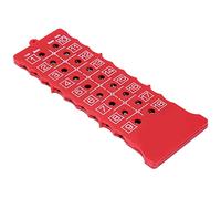 VGEBY Marcador de Tarjeta de Puntuación de de Plástico ABS Contador de Golpes de 18 Hoyos Pulsador de Botón Portátil Puntuación 16 X 6 Cm para Jugadores de de Competición de Práctica (Anotador de