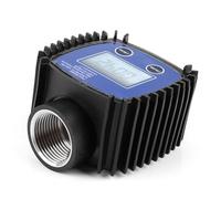 VGEBY Medidor de Pantalla Digital, Caudalímetro de Agua Preciso con Rosca Interna de 1 Pulgada, Pantalla Transparente para Gasolina y Líquidos Químicos