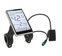 VGEBY Medidor de Pantalla LCD de Bicicleta Eléctrica, 5 Pines 24V 36V 48V 60V Universal E Scooter M5 Pantalla de Panel LCD para Bicicletas Eléctricas de 31,8 22,2 Mm