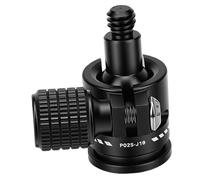 VGEBY Mini Cabezal de Bola, Cabezal de Trípode de Aleación de Aluminio para Montaje de Cámara Giratorio 360 con Puerto Roscado de 1/4 para Fotografía y Camping