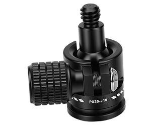 VGEBY Mini Cabezal de Bola, Cabezal de Trípode de Aleación de Aluminio para Montaje de Cámara Giratorio 360 con Puerto Roscado de 1/4 para Fotografía y Camping