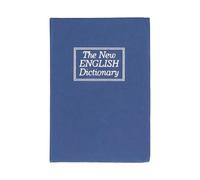 VGEBY Mini Caja Fuerte con Textura para Libros, Caja de Seguridad para Ahorrar Dinero en Efectivo para Oficina en Casa, Revestimiento de Acero Inoxidable, 1 Cerradura y 2 Llaves (mini azul)