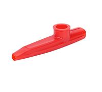 VGEBY Mini Kazoo de Plástico, Instrumento de Viento Fácil de Aprender, Juguete Musical Portátil con Membrana Amplificadora para Viajes, Camping y Acompañamiento de Ukelele de Guitarra (Rojo)
