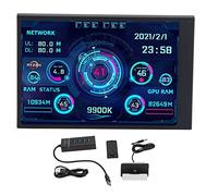 VGEBY Mini Pantalla USB con CPU RAM HDD, Pantalla de Temperatura de Datos, IPS de 3,5 Pulgadas, Rotación de 360 Grados, Múltiples Temas para Carcasa de Computadora
