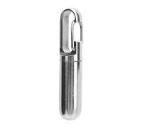 VGEBY Mini Soporte para Medicamentos, Soporte para Estuche de Medicamentos de una Sola Cámara, Organizador de Contenedores, Vial Pequeño de Acero Inoxidable, Portátil, Resistente Al