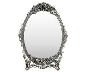 VGEBY Mirror Cosmético en Forma de Flor Vintage Tocador Retro Hazte Espejo con una Barra de Soporte Práctica y Cómoda (Espejo de Bronce)